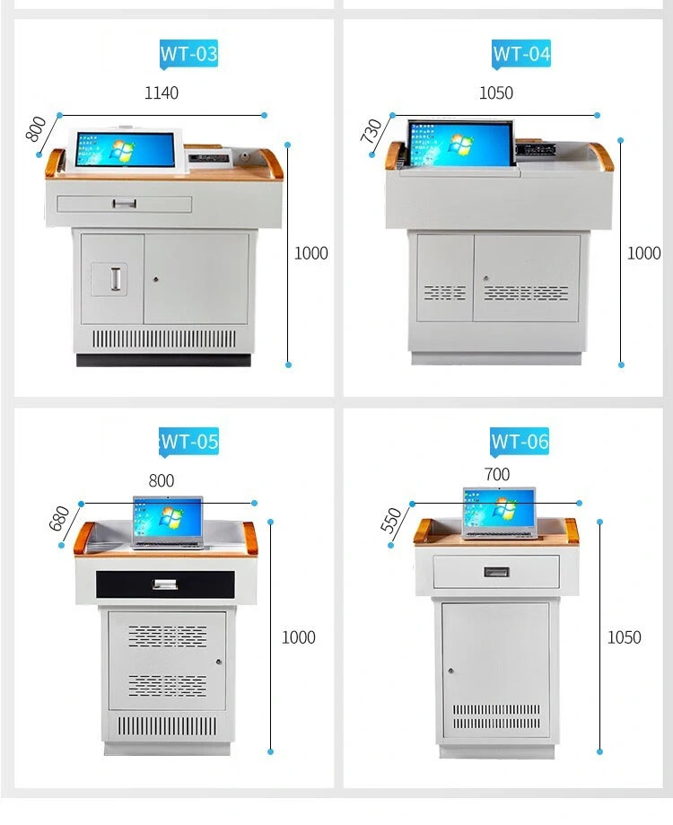 Projection Matching Digital Podium Teacher Multimedia Platform Teaching Educational Equipment Lockable LCD Host